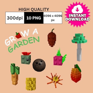 Grow A Garden Clipart PNG Digital Image Clip Art INSTANT download printable | Grow A Garden Clipart | Roblox Png  | Grow A Garden Roblox