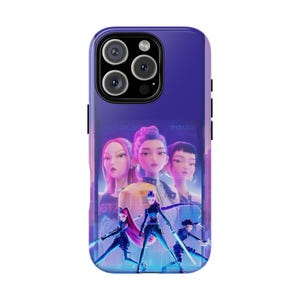 Coque de portable Kpop Demon Hunters Huntrix, coque de portable chasseurs de démons, coque de portable anime, coque de portable tendance et mignonne