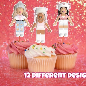 ROBLOX Girls Printables, Roblox Girl Party, Roblox Party Supplies, Roblox Girl Centerpieces | Roblox Girl SVG | Roblox Girl PNG | Roblox