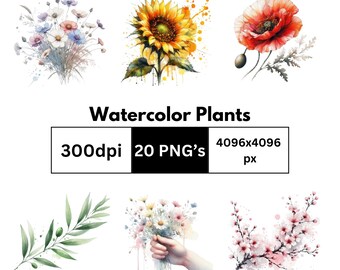 Watercolor Floral Line Art | Minimalist Botanical Shirt Design | Aesthetic Ink & Watercolor Print | Nature-Inspired T-Shirt Art | Digital