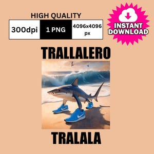 Trallalero Tralala PNG / Italian Brainrot PNG / Meme PNG / Descarga digital / Diseños de sublimación / Sublimación de memes / Archivos digitales de memes