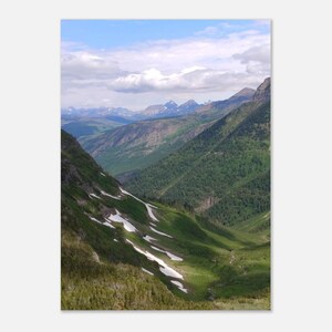 Plakat z Parkiem Narodowym Glacier – Malowniczy górski krajobraz zdjęcie 1