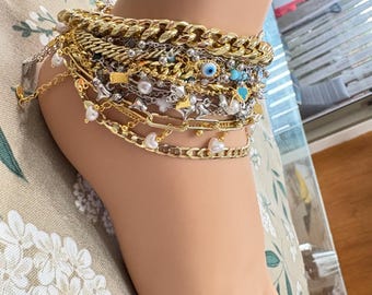 High-quality gold-plated anklets