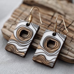 Trendige Ohrring SVG-Dateien - Einzigartige Boho, Holz- & Lederohrringe für Schneidemaschine