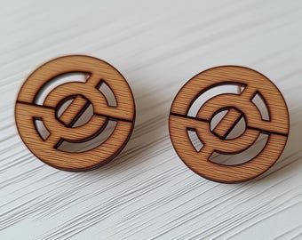 Pendiente geométrico SVG, archivos cortados con láser para Glowforge, dxf, AI, diseño de joyas DIY