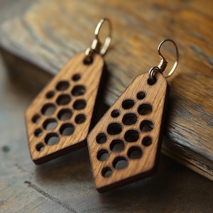 Trendy Laser-Cut Earring SVG - Earrings svg - Boho & Geometric Styles