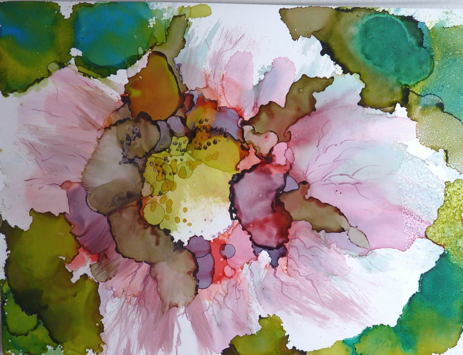 Alcohol Ink Print by Maure Bausch Etsy