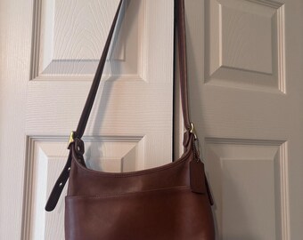 Beautiful Vintage Coach Nickel & Leather Patricia