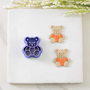 Pumpkin Bear Polymer Clay Cutter | Halloween Clay Cutters | Bear Wearing a Pumpkin Clay Cutter | Fall Clay Cutters | Clay Tools