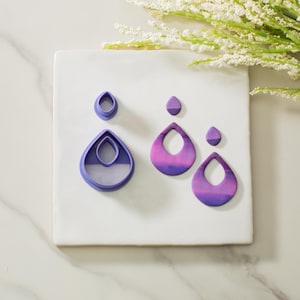 Teardrop Set Polymer Clay Cutters | Modern Cutter | Trending Clay Tools | Clay Cutter Set