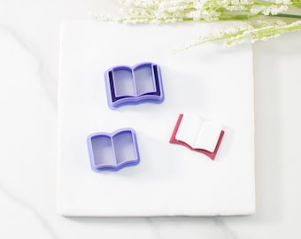 Open Book Polymer Clay Cutter Set | Multiple Sizes | Hobby Clay Cutters | Clay Cutters for Earrings | Clay Tools