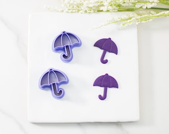 Umbrella Polymer Clay Cutter Mirrored Set | Multiple Sizes | Spring Clay Cutters | Clay Cutters for Earrings | Clay Tools