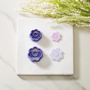 Flower Polymer Clay Cutter | Easter Clay Cutter | Spring Earring Cutter | Set of 2 Cutters | Clay Tools