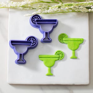 Margarita Polymer Clay Cutter | Mirrored Set | Cinco de Mayo Clay Cutter | Drink Clay Cutter | Cocktail Clay Cutter | Fiesta Clay Cutter