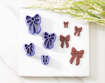 Bow Polymer Clay Cutter #3 | Multiple Sizes | Clay Cutters for Earrings | Clay Tools