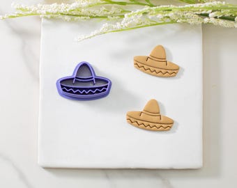 Sombrero Polymer Clay Cutter | Cinco de Mayo Clay Cutter | Hat Clay Cutter | Fiesta Clay Cutter