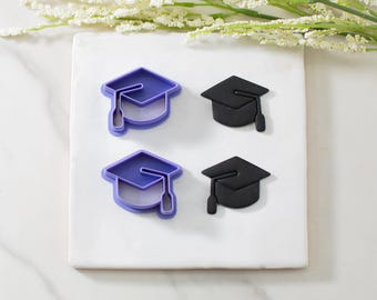 Graduation Cap Polymer Clay Cutter Mirrored Set | Multiple Sizes | School Clay Cutters | Clay Tools