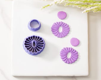 Petal Wreath Polymer Clay Cutter | Clay Cutters for Earrings | Clay Tools