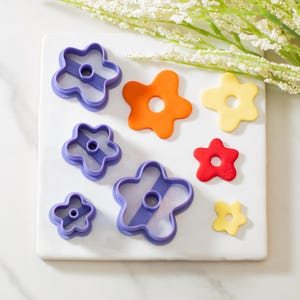 Flower #3 Polymer Clay Cutters | Multiple Sizes | Clay Earring Cutters | Spring Clay Cutters | Floral Clay Cutters | Flower Clay Cutter
