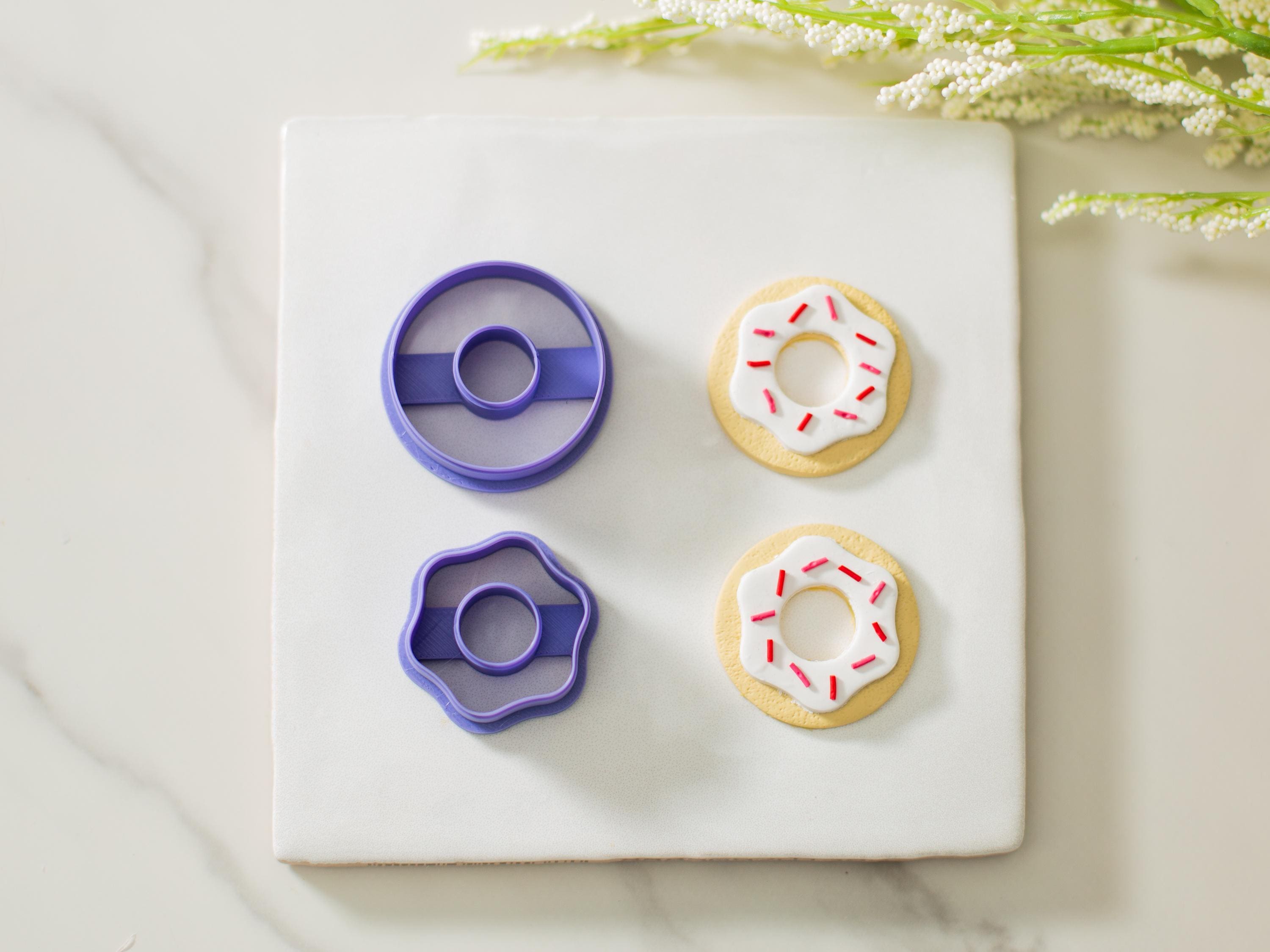 Donut Polymer Clay Cutter | Donut Clay Cutter | Food Clay Cutter | Fun Clay Earring Cutter | Cute Polymer Clay Cutter | Clay Tools