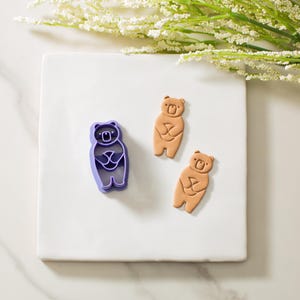 Woodland Bear Polymer Clay Cutters | Animal Clay Cutter | Trending Clay Tools | Clay Cutter Set | Nature Clay Cutter