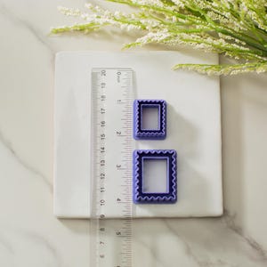 Postage Stamp Polymer Clay Cutter | Multiple Sizes Clay Cutters | Embossed Imprint Clay Cutter | Clay Tools | Postal Stamp Clay Cutter