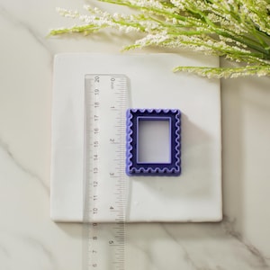 Postage Stamp Polymer Clay Cutter | Multiple Sizes Clay Cutters | Embossed Imprint Clay Cutter | Clay Tools | Postal Stamp Clay Cutter