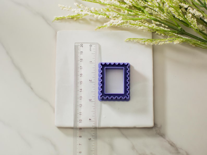 Postage Stamp Polymer Clay Cutter | Multiple Sizes Clay Cutters | Embossed Imprint Clay Cutter | Clay Tools | Postal Stamp Clay Cutter