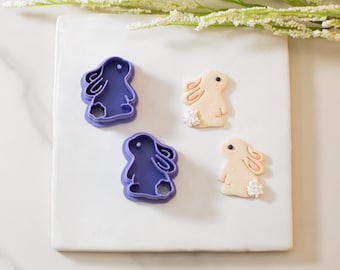 Bunny Polymer Clay Cutter #2 | Multiple Sizes | Clay Cutters | Spring Clay Cutters | Easter Clay Cutter | Rabbit Clay Cutter | Clay Tools