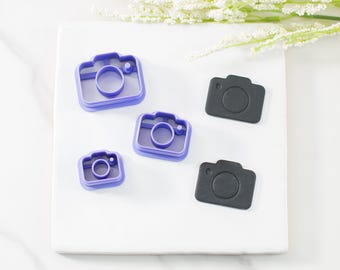 Camera Polymer Clay Cutter | Multiple Sizes | Photography Clay Cutters | Clay Cutters for Earrings | Clay Tools