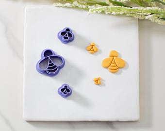 Bee Polymer Clay Cutter #2 | Multiple Sizes | Bumblebee Clay Cutters | Nature Clay Cutters | Micro Clay Cutters | Clay Tools