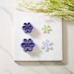 Flower #2 Polymer Clay Cutter | Easter Clay Cutter | Spring Earring Cutter | Set of 2 Cutters | Clay Tools