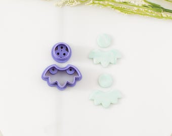 Scallop Fan Polymer Clay Cutter Set | Clay Cutters for Earrings | Clay Tools