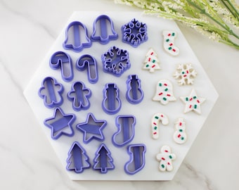 Christmas Cookies Polymer Clay Cutter Set | Christmas Clay Cutters | Clay Cutters for Earrings | Clay Tools