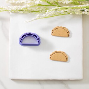 Taco Polymer Clay Cutter | Cinco de Mayo Clay Cutter | Food Clay Cutter | Fiesta Clay Cutter