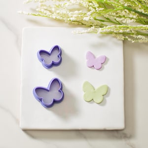 Butterfly Set Polymer Clay Cutter | Bug Clay Cutter | Spring Earring Cutter | Set of 2 Cutters | Clay Tools
