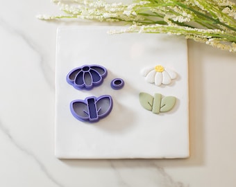 Half Daisy Polymer Clay Cutter | Multiple Sizes | Clay Cutters | Flower Clay Cutter | Daisy Clay Cutter | Spring Clay Cutters | Clay Tools