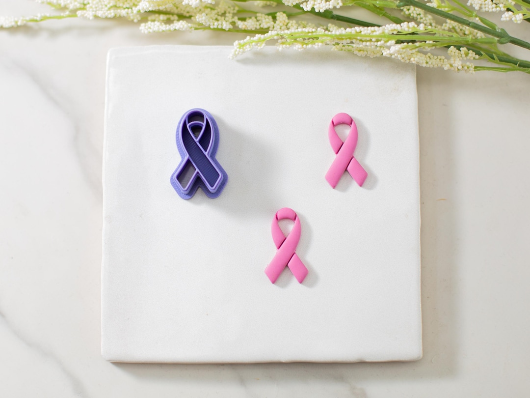 Awareness Ribbon Polymer Clay Cutter | Multiple Sizes | Support Ribbon ...