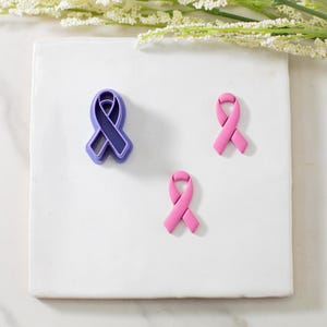 Awareness Ribbon Polymer Clay Cutter | Multiple Sizes | Support Ribbon Clay Cutter | Clay Tools
