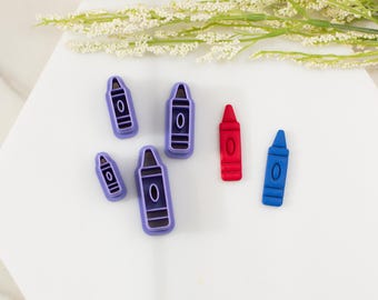 Crayon Polymer Clay Cutter | Multiple Sizes | Clay Cutters for Earrings | Clay Tools