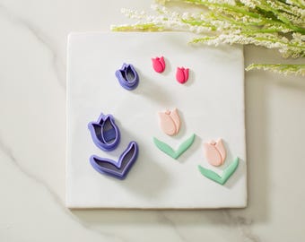 Tulip Polymer Clay Cutters | Spring Clay Cutter | Modern Cutter | Trending Clay Tools | Clay Cutter Set | Easter Cutter Set | Flowers