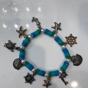 beach charm bracelet