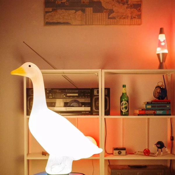 Retro Blow Mold Goose Lamp