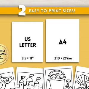 May include: A digital download product image with the text "2 EASY TO PRINT SIZES!" and "US LETTER 8.5 x 11"" and "A4 210 x 297MM". The image also includes a gold seal that says "INSTANTLY DOWNLOAD AFTER PURCHASE".