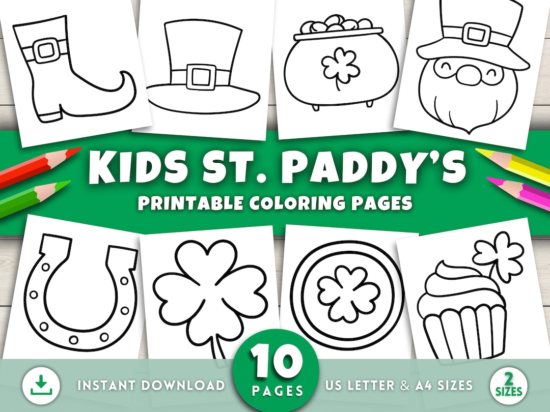 St Patricks Day Coloring Pages for Kids, Easy St. Patricks Printable ...