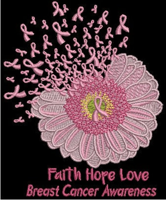 Breast Cancer Dandelion Faith Hope Love Etsy