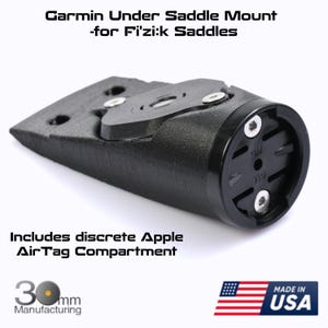 Garmin Varia and AirTag Saddle Mount - Fizik Transiro/Aeris