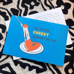 Just Another Cheesy Valentine, Knafa, Knafeh, Valentine&#39;s Card, Printable, Instant Download, Downloadable, Digital, Funny Card, Palestine