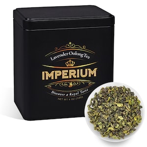 Lavender Oolong Tea, Hand-Picked Loose Leaf Tea, Calming Tea with Fragrant Floral Notes and a Smooth Finish, Infused Tea, Wellness Gift
