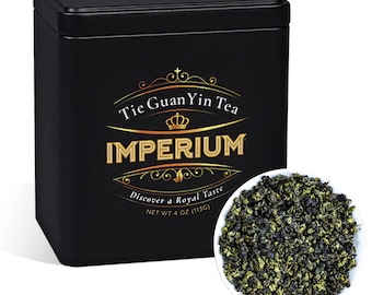 Té Oolong Tie Guan Yin, té de hojas sueltas (113 g), té suelto seleccionado a mano, bebida naturalmente relajante con dulzura aterciopelada y aroma floral.